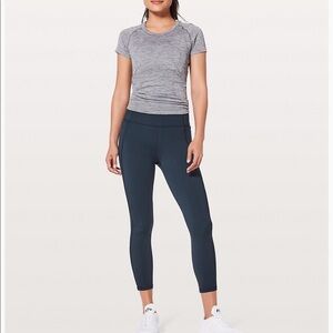 Lululemon Final Lap Crop Leggings Size 4 True Navy